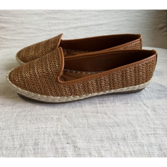 CREPUSCOLO Woven Espadrille Slip on Loafers Size 5.5 EUR 36 Preppy - Picture 4 of 12